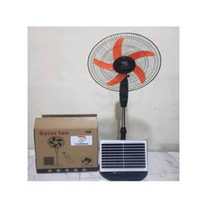 16" Golden Portable Rechargeable Solar Fan